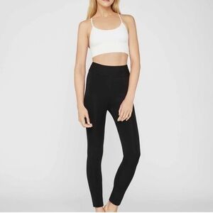 BCBG Maxazria Ribbed Black Leggings